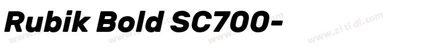Rubik Bold SC700字体转换